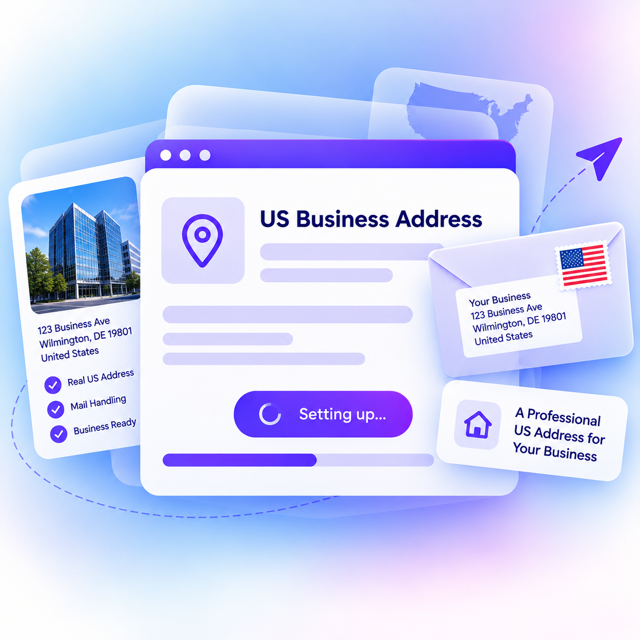 US business address